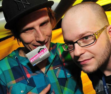 Rapper Skero mit Ilja Kriznik von eventbox.at